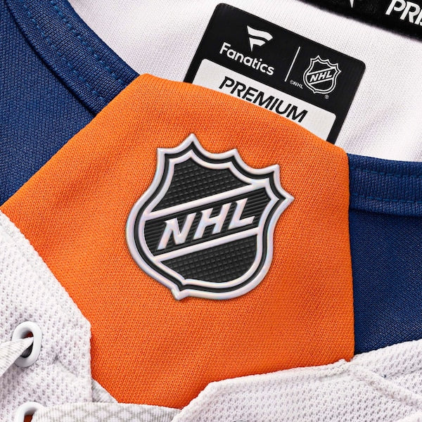 New York Islanders Away Premium Custom Jersey - White/Royal - Image 7