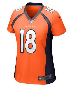 Alternative view of Frank Tripucka Denver Broncos Nike Women's Retired Player Jersey - Orange