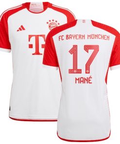 Sadio Man¨¦ Bayern Munich adidas 2023/24 Home Authentic Jersey - White/Black