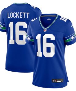 Tyler Lockett Seattle Seahawks Nike Women's Throwback Player Game Jersey - Royal