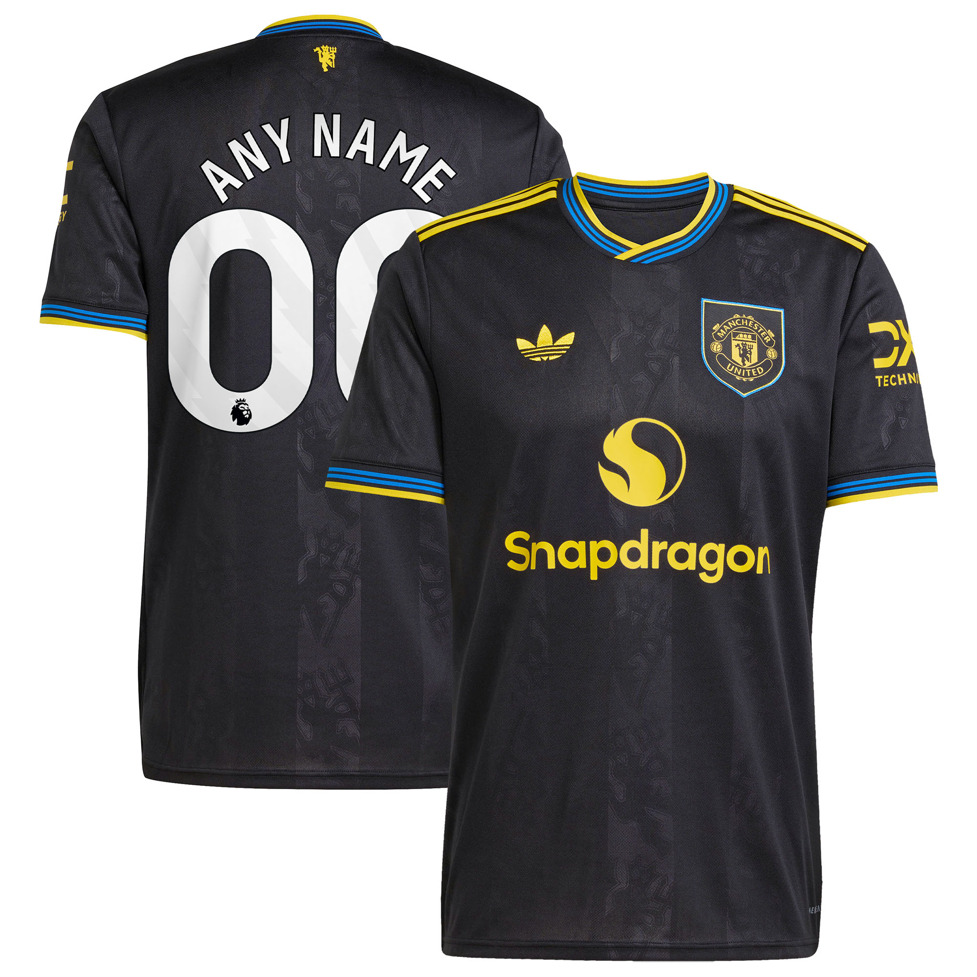 Manchester United adidas 2025/26 Away Replica Custom Jersey - White/Red/Black - Image 8