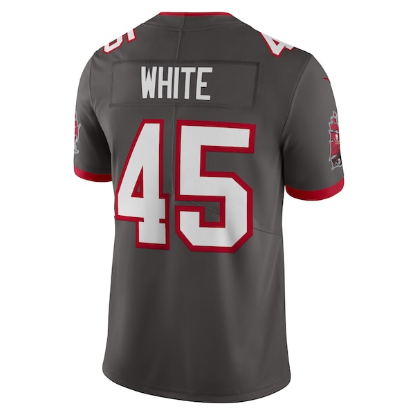 Devin White Tampa Bay Buccaneers Nike Vapor Limited Jersey - Pewter/Red - Image 4