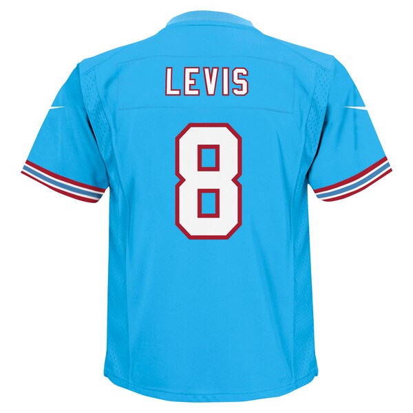 Will Levis Tennessee Titans Nike Preschool Alternate Player Game Jersey - Light Blue/Navy - Image 4