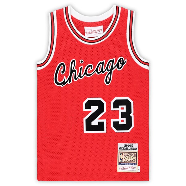 Michael Jordan Chicago Bulls Preschool Hardwood Classics 1984/85 Authentic Swingman Jersey - Red - Image 2