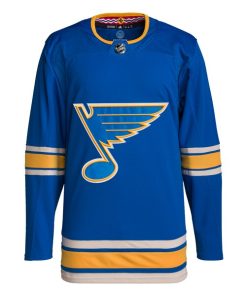 Alternative view of St. Louis Blues adidas Men's Alternate Authentic Jersey - Blue