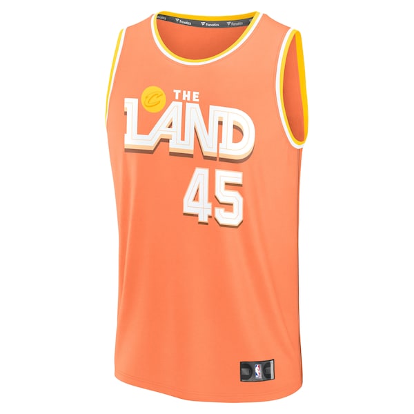 Donovan Mitchell Cleveland Cavaliers 2025/26 City Edition Fast Break Jersey - Orange - Image 2