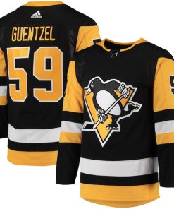 Jake Guentzel Pittsburgh Penguins adidas Home Primegreen Authentic Player Jersey - Black