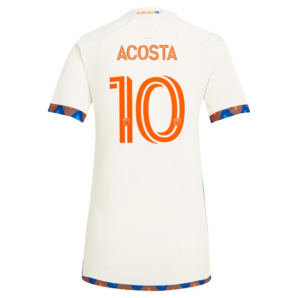 Luciano Acosta FC Cincinnati adidas Women's 2024 The Canvas Kit Replica Player Jersey - White - Image 3