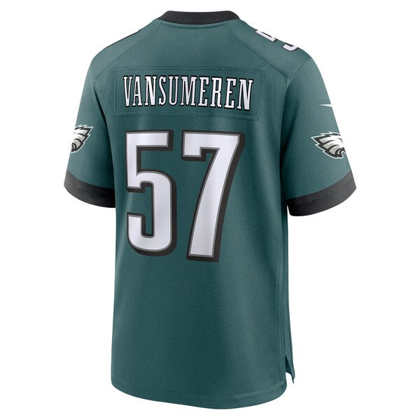 Ben VanSumeren Philadelphia Eagles Nike Team Game Jersey - Midnight Green - Image 2