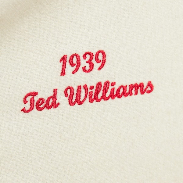 Ted Williams Boston Red Sox Cooperstown Collection 1939 Authentic Jersey - Cream - Image 5