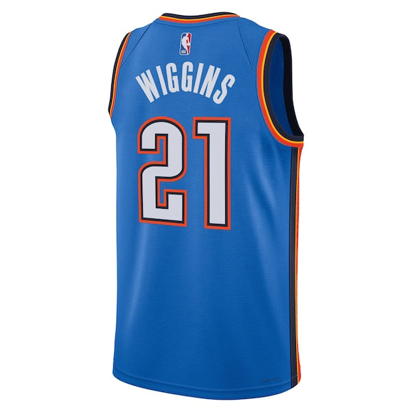 Aaron Wiggins Oklahoma City Thunder Nike Unisex Swingman Player Jersey - Icon Edition - Blue - Image 3