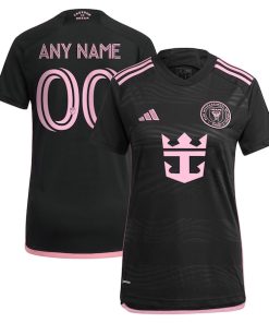 Inter Miami CF adidas Women's 2024 La Noche Replica Custom Jersey - Black
