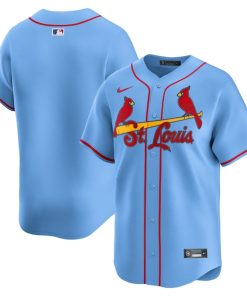 St. Louis Cardinals Nike Alternate Limited Jersey - Light Blue/White