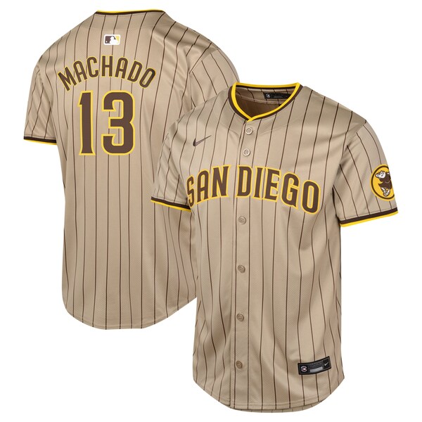 Manny Machado San Diego Padres Nike Youth Alternate Limited Player Jersey - Sand/White - Image 2