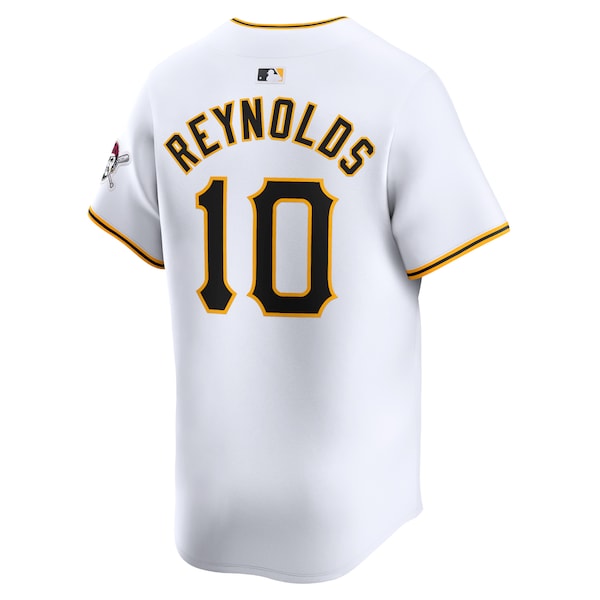 Bryan Reynolds Pittsburgh Pirates Nike Home Limited Player Jersey - White - Image 3