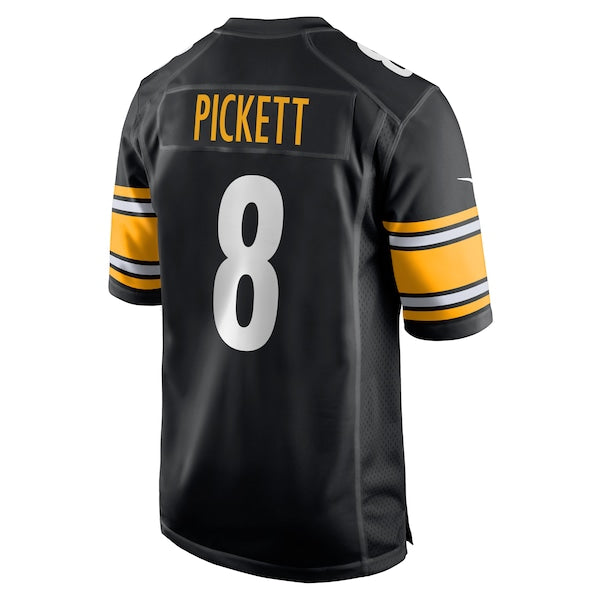 Kenny Pickett Pittsburgh Steelers Nike Youth Game Jersey - Black/White - Image 4