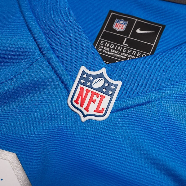 Kalif Raymond Detroit Lions Nike Team Game Jersey - Blue - Image 5