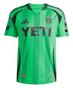 Alternative view of Austin FC adidas 2025 The Heartbeat Kit Authentic Custom Jersey - Green