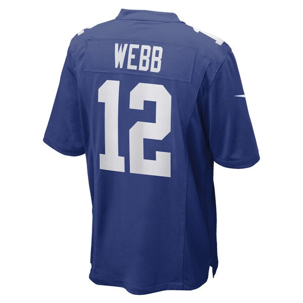 Davis Webb New York Giants Nike Game Player Jersey - Royal - Image 3