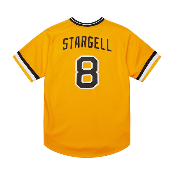 Willie Stargell Pittsburgh Pirates 1979 Throwback Authentic Jersey - Gold/White - Image 4