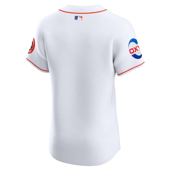 Houston Astros Nike Home Elite Patch Jersey - White - Image 3