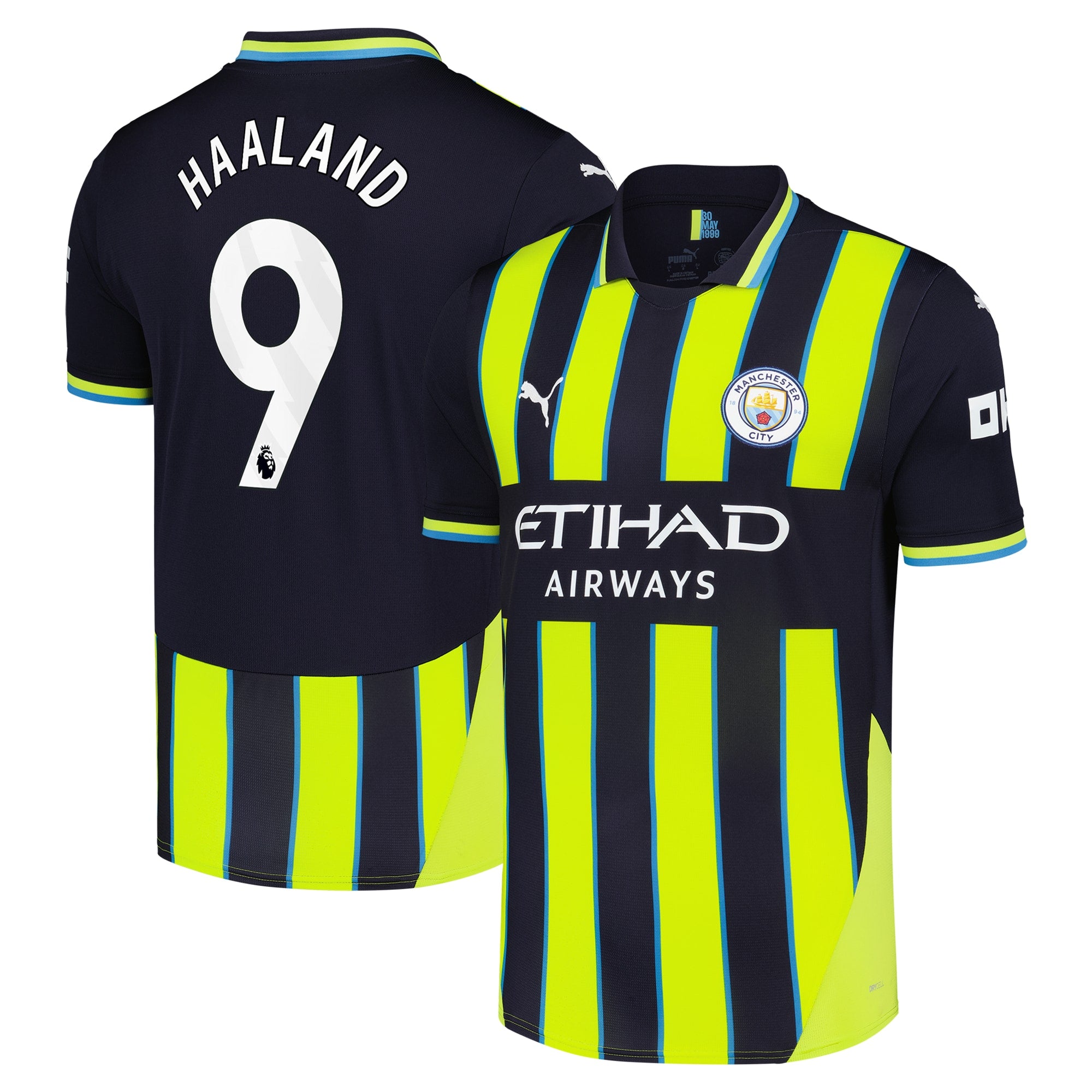Erling Haaland Manchester City Puma 2024/25 Fourth Replica Player Jersey - Blue/Navy - Image 6