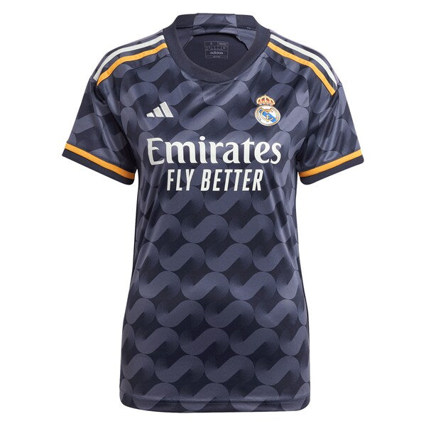 Los Merengues adidas Women's 2023/24 Away Replica Custom Jersey - Navy - Image 2
