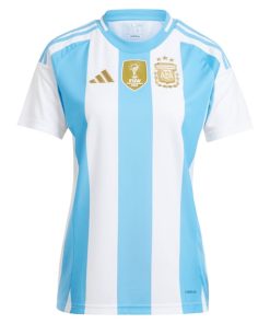 Alternative view of Argentina National Team adidas Women's 2024 Home Replica Jersey - White