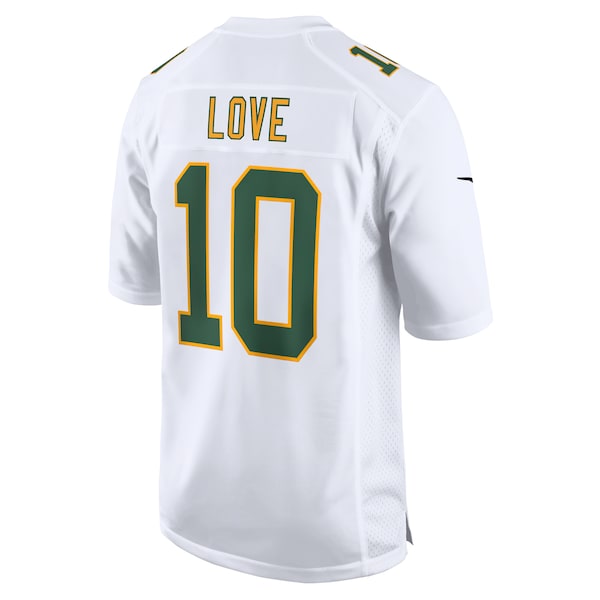 Jordan Love Green Bay Packers Nike Fashion Game Jersey - White - Image 3