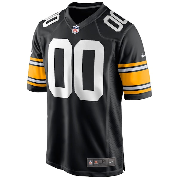 Pittsburgh Steelers Nike Alternate Custom Game Jersey - Black - Image 2
