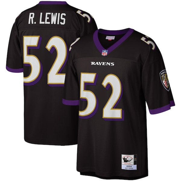 Men's Ray Lewis Black Baltimore Ravens Legacy Replica Jersey