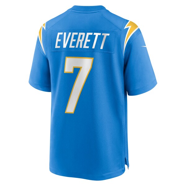 Gerald Everett Los Angeles Chargers Nike Player Game Jersey - Powder Blue/White - Image 4