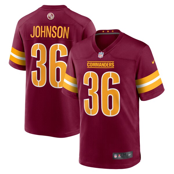 Danny Johnson Washington Commanders Nike Game Jersey - Burgundy