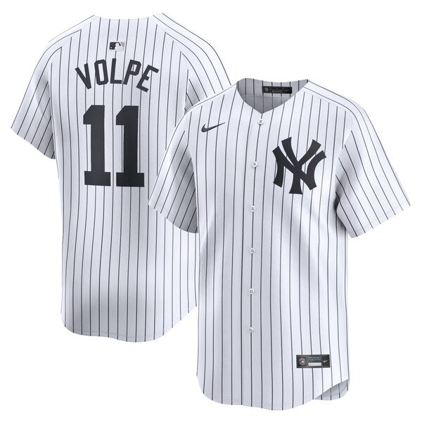 Anthony Volpe New York Yankees Nike Home Limited Player Jersey - White/Gray - Image 2