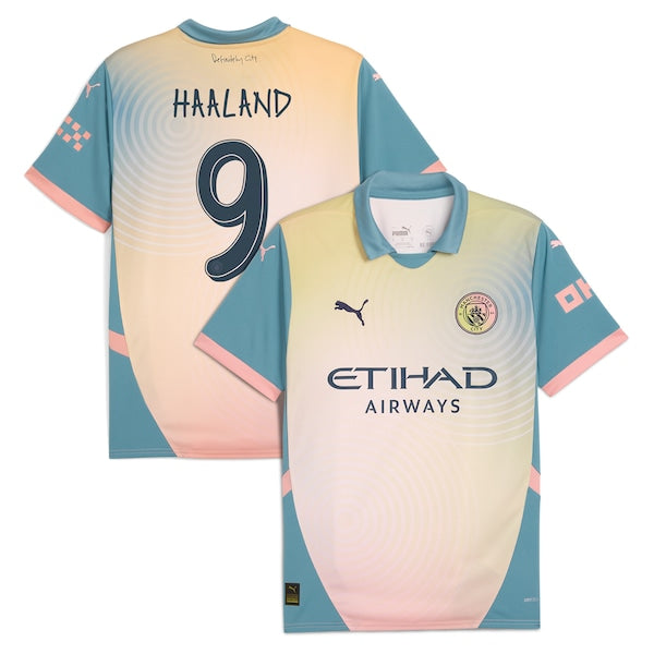Erling Haaland Manchester City Puma 2024/25 Fourth Replica Player Jersey - Blue/Navy - Image 2