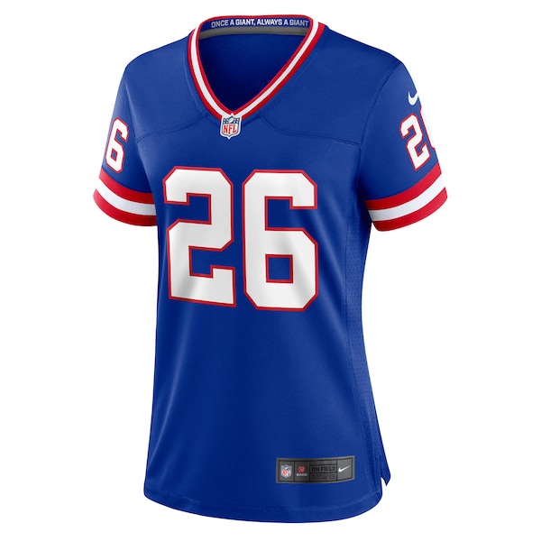 Saquon Barkley New York Giants Nike Women's Player Jersey - Royal - Image 2