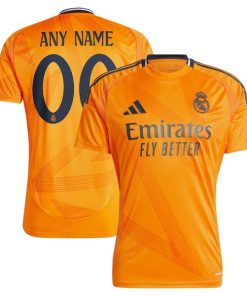 Los Merengues adidas 2024/25 Away Replica Custom Jersey - Orange