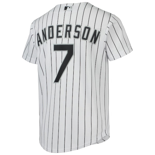 Tim Anderson Chicago White Sox Nike Youth Alternate Replica Player Jersey - White - Image 3