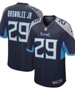 Alternative view of Jarvis Brownlee Jr. Tennessee Titans Nike  Game Jersey -  Navy
