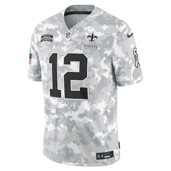 Chris Olave New Orleans Saints Nike 2024 Salute to Service Limited Jersey - Arctic Camo - Image 2