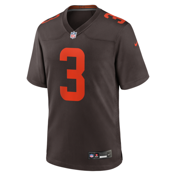 Jerry Jeudy Cleveland Browns Nike Alpha Dawg Game Jersey - Brown - Image 2