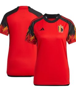 Belgium National Team adidas Women's 2022/23 Home Replica Jersey - Red