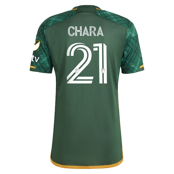 Diego Chara Portland Timbers adidas 2023 Portland Plaid Kit Authentic Jersey - Green - Image 3