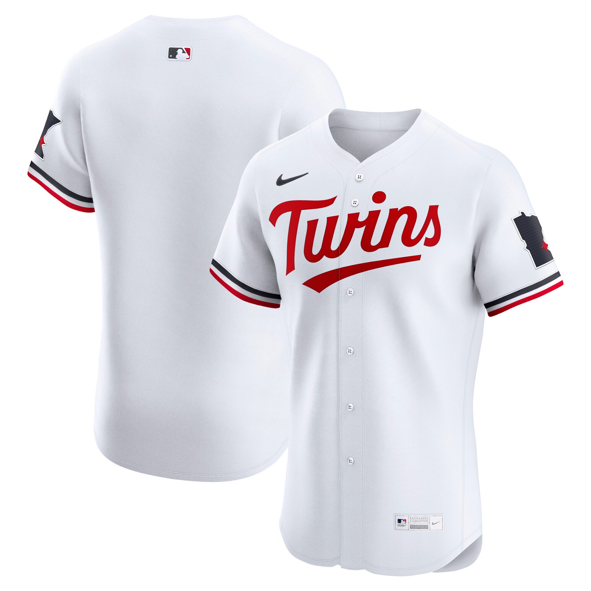 Minnesota Twins Nike Alternate 2 Elite Jersey - Navy/White - Image 6