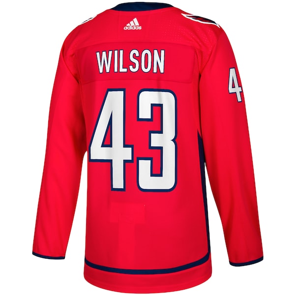 Tom Wilson Washington Capitals adidas Home Authentic Player Jersey - Red - Image 3