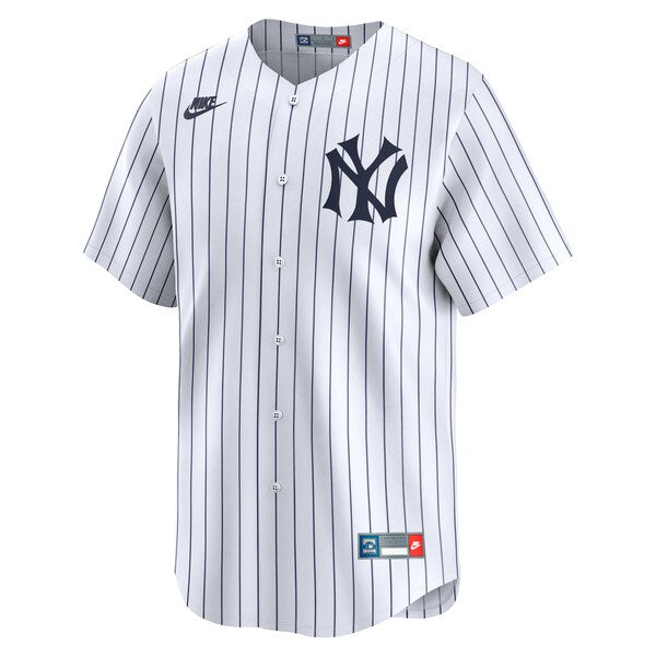 New York Yankees Nike Throwback Cooperstown Collection Limited Jersey - White - Image 2