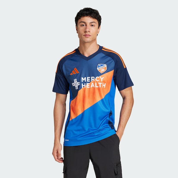 FC Cincinnati adidas 2025 Orange and Blue Legacy Kit Replica Jersey - Blue - Image 6