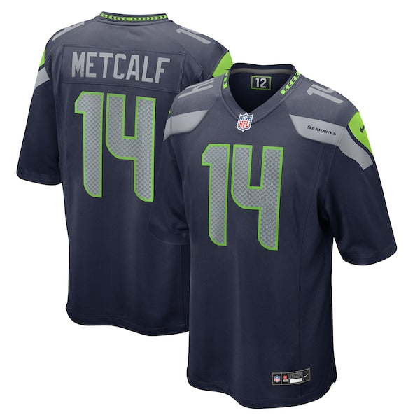DK Metcalf Seattle Seahawks Nike Game Jersey - College Navy - Image 2