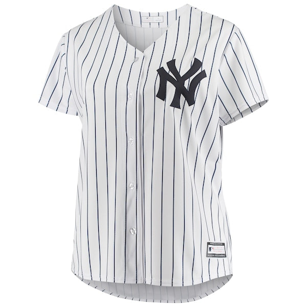 Derek Jeter New York Yankees Women's Plus Size Replica Player Jersey - White - Image 2