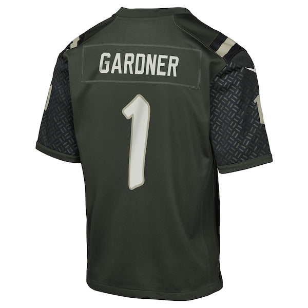Ahmad Sauce Gardner New York Jets Nike Youth 2025 Rivalries Collection Game Jersey - Gotham Green - Image 3